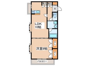 サンライズ国立の物件間取画像